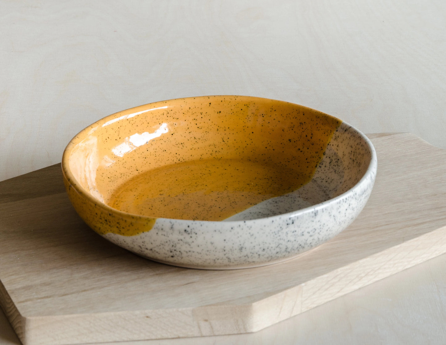 Pasta bowl geel 21cm